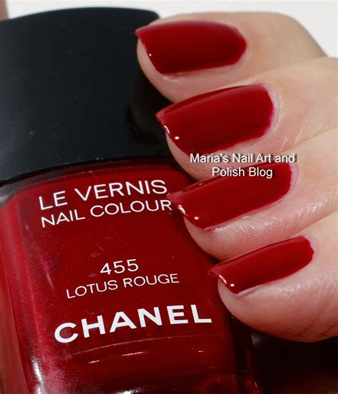 chanel nail polish 455 lotus rouge|chanel le vernis nails.